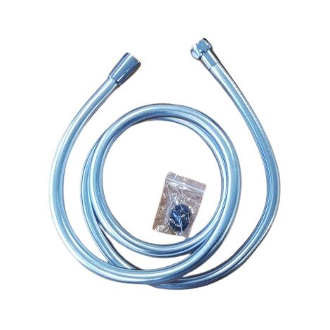 Flexible de douche PVC brillant nuance chrome - 1,50 m (1/2)