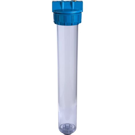 Apic – Porte filtre 20 pouces – Système de filtration eau – Raccord 1/4'' – Insert et purge en laiton pour démontage facile