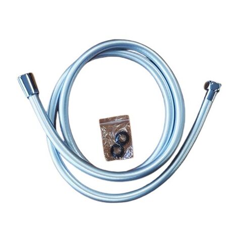 Flexible de douche PVC nuance argent - 1,50 m (1/2)