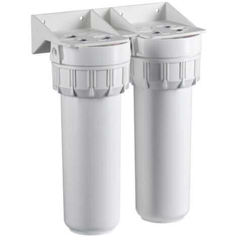 Lot De 2 Clips De Fixation Pour Filtre à Eau 25,4 Cm Et 27,9 Cm - Polypropylène Blanc, Pour Système Maison