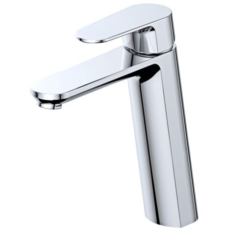 Robinet mitigeur de lavabo haut incliné chromé brillant NAPLES (1/3)