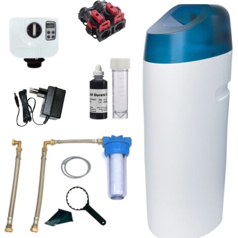 Apic – Adoucisseur d'eau 25L – Vanne BNT 1650 – Double sécurité anti-débordement – Système d'économie d'eau et de sel
