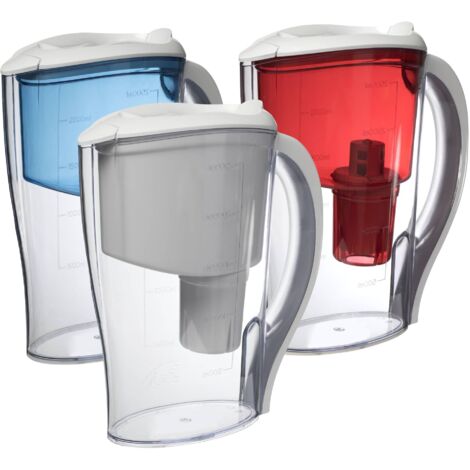 Carafe filtrante FLORA en 3 couleurs  Bleu