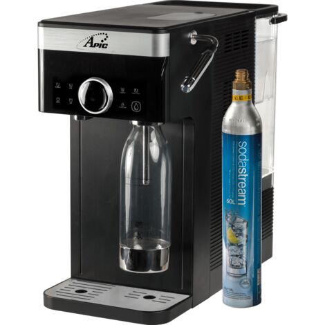 Apic – Fontaine à eau filtrée chaude, froide, plate ou pétillante – Réservoir 3.8L – Températures personnalisables 6°C à 100°C – Design compact