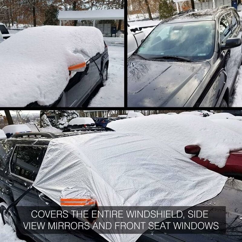 Parabrezza per Auto copertura da neve per esterni impermeabile Anti ghiaccio  gelo protezione automatica copertura esterna per automobili invernali con  bordo magnetico - AliExpress