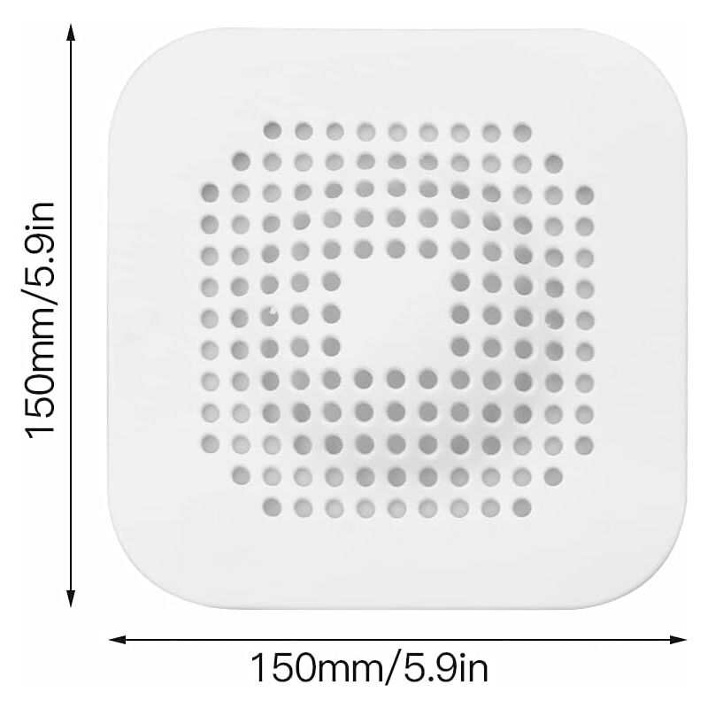 RHAFAYRE 2 Pezzi Filtro di Scarico Universale in Silicone, Cattura Capelli  in Silicone per Doccia, Filtro
