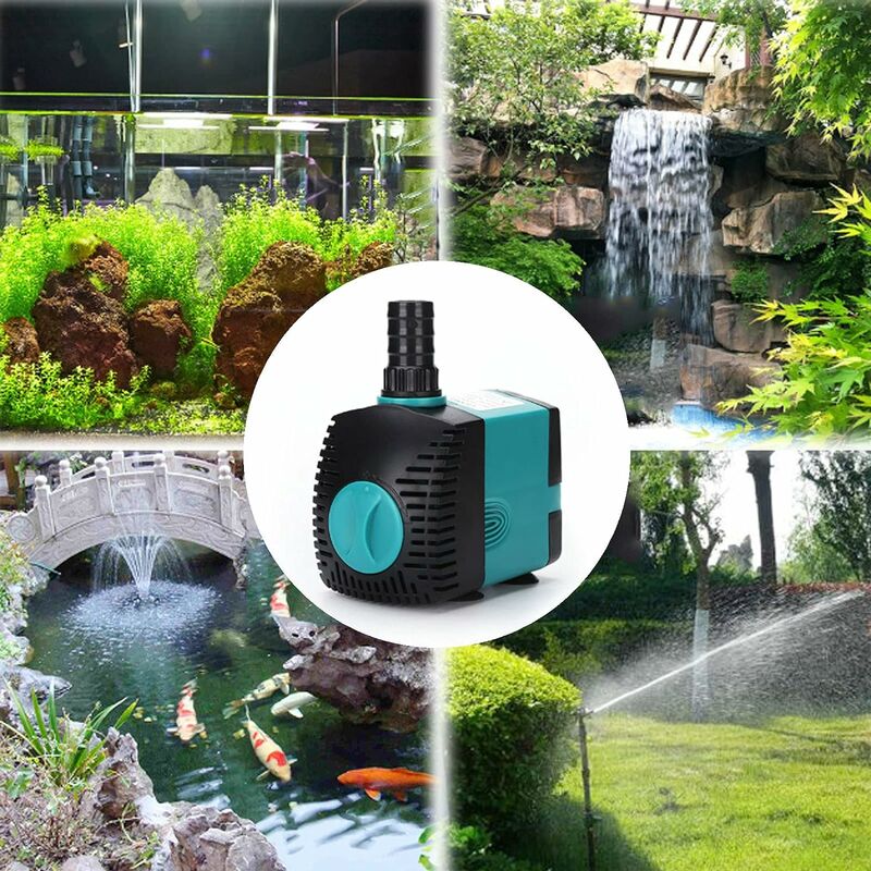 Acquista Pompe ad acqua sommergibili per piscina a LED da 15 W per acquario  Acquario Stagno da giardino Statuario Pompa per fontana all'aperto con 12  luci a LED