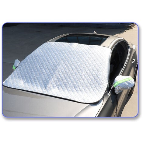 RHAFAYRE Telone di protezione magnetica per parabrezza, copertura  pieghevole con 2 coperture per specchietti retrovisori, protezione