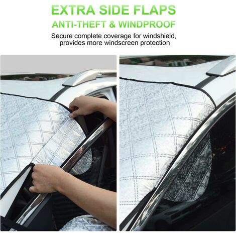 RHAFAYRE Pellicola protettiva per parabrezza auto, antigelo, con copertura  magnetica per parabrezza, protezione universale per auto