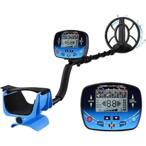 Détecteur de Métaux Détecteur de métaux MD910 avec Bobine de Recherche étanche IP68 de 9,8 Pouces, écran LCD avec rétroéclairage Pinpoint Accessoires pour détecteurs (1/5)