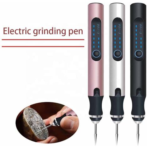 VQVYBXN Stylo Graveur Électrique Rechargeable USB – 35 Embouts, Mini Outil Rotatif Sans Fil Pour Bijoux, Métal, Bois, Pierre, Plastique & Résine – Idéal Pour Débutants & Créatifs