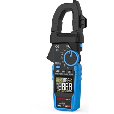 Pince ampèremétrique Mestek CM87Pro 1000A 1000V AC DC True RMS Pince ampèremétrique numérique Ampèremètre Capacité Température Ohm Hertz Testeur. (1/5)