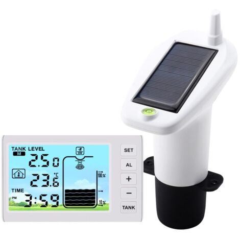 Indicateur de niveau de liquide à ultrasons TS-FT003 pour réservoir d'eau, affichage numérique de 4,3 pouces, moniteur de niveau d'eau à charge solaire