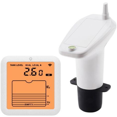 Détecteur d'inondation TSFT007 – Alarme haut/bas – Transmission sans fil jusqu'à 100m – Écran LCD rétroéclairé 3,42 pouces – IP65 – Durficst
