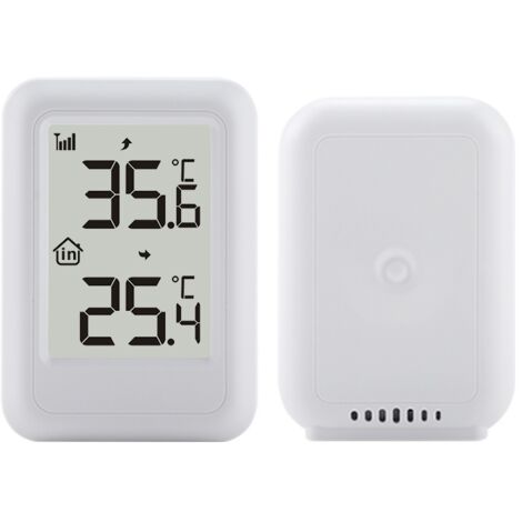 Mini thermomètre numérique intérieur/extérieur TS-FT0401 avec écran LCD et moniteur de température pour chambre de bébé (1/5)
