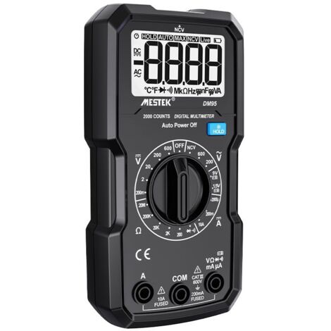 Mestek DM95 Mini NCV Multimètre numérique 9999 points Multimètre numérique Multimètre grand écran (1/5)