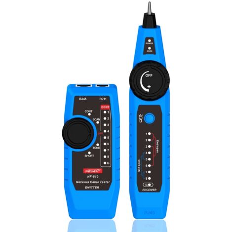 Le testeur de réseau multifonction Noyafa NF-810 est un traceur de câbles de réseau LAN Ethernet avec des fonctions de test de ligne téléphonique, de balayage de ligne électrique et de test de commuta (1/5)