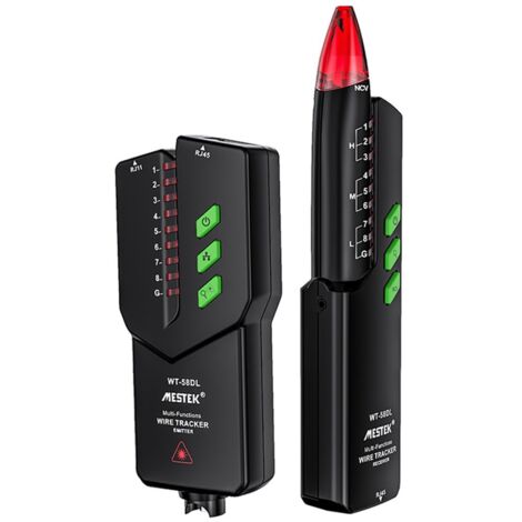 Localisateur de ligne réseau WT-58DL : testeur de ligne multifonctionnel PoE anti-interférences et silencieux avec voyant rouge. (1/5)