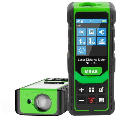 Télémètre laser Noyafa NF274L, portée de mesure jusqu'à 100 mètres, laser vert, ruban de mesure laser.