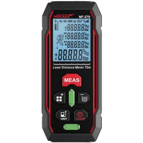 Le télémètre laser Noyafa NF-270 a une portée de mesure allant jusqu'à 70 mètres. (1/5)