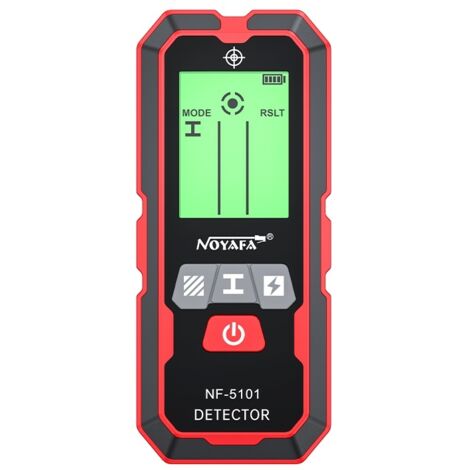 Détecteur de montants/scanner mural NOYAFA NF-5101, détecteur haute précision 5 en 1 pour métaux/bois/câbles sous tension, écran LCD, étanchéité IP54, étalonnage automatique (1/5)