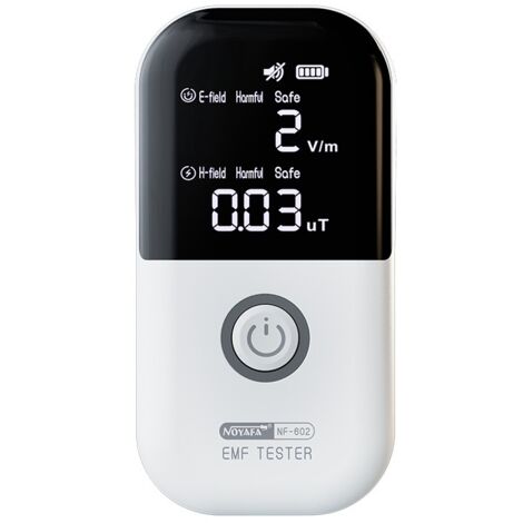 Détecteur de rayonnement électromagnétique domestique Noyafa NF-602S avec fonction d'alarme sonore et visuelle automatique. (1/5)