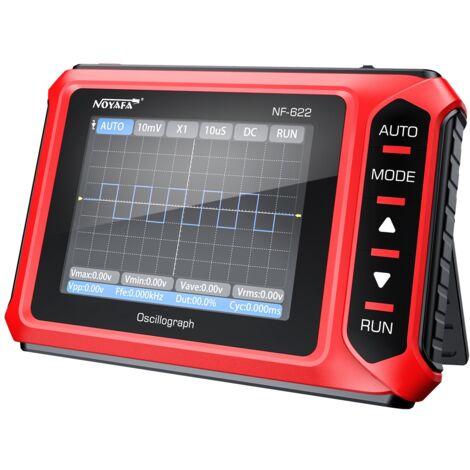 Oscilloscope numérique portable miniature NOYAFA NF-622, écran TFT de 2,8 pouces, fréquence d'échantillonnage de 2,5 MS/s, mesure automatique, portable, batterie de 1000 mAh.