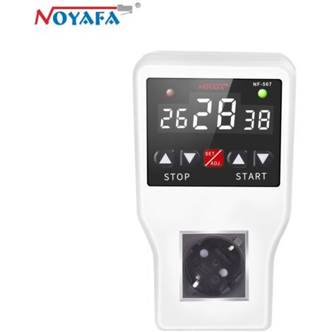 Contrôleur de température à interrupteur NOYAFA NF-567, affichage numérique, régulateur intelligent entièrement automatique, prise pour sonde de température (1/5)