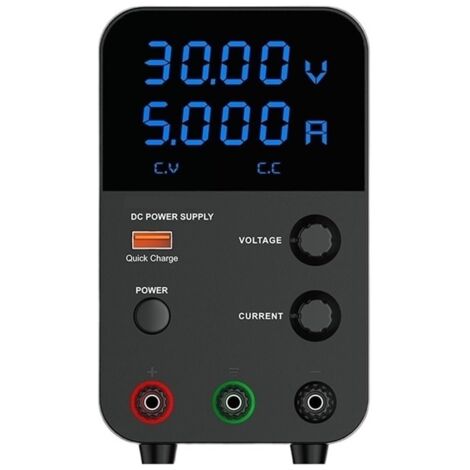 Alimentation à découpage CC monocanal avec une plage de tension de sortie de 0 à 30 V et une plage de courant de 0 à 5 A. (1/5)