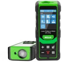 Télémètre laser Noyafa NF274L, portée de mesure jusqu'à 100 mètres, laser vert, ruban de mesure laser.
