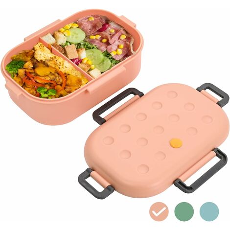 Breakfast Box Bento Box Lavabile in lavastoviglie Senza BPA Microonde e congelatore Lunch Box 1000 ml blu Adatto a bambini、picnic per adulti 