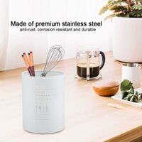 stile europeo del Nord Rack di stoccaggio Bacchette Fork Spoon Holder Ristorante Utensili Organizzatore Organizzatore di utensili da cucina bianca 