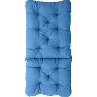 Cuscino spesso quadrato 40 cm sedia da giardino cuscino di supporto per poltrona 8 cm 45 cm, blu navy 