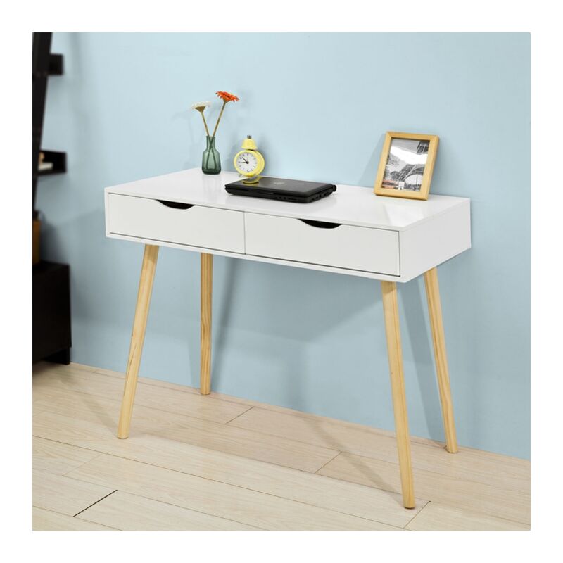 sobuy white desk