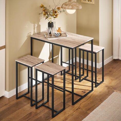 SoBuy OGT15-N,Dining Set Breakfast Bar Set Bar Set-1 Bar Table and 4 Stools