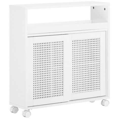 SoBuy Toilet Paper Roll Holder on Wheels,BZR119-W (1/5)