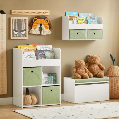 SoBuy Kids Bookcase Book Shelf,KMB79-W