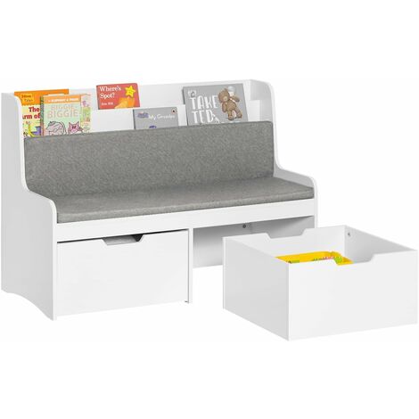 SoBuy Children Kids Bench With Backrest,KMB66-W