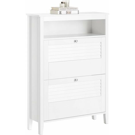 SoBuy Hallway Shoe Cabinet Cupboard Organizer,FSR152-W