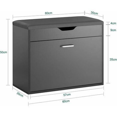 SoBuy Hallway Shoe Rack Shoe Bench,FSR95-HG