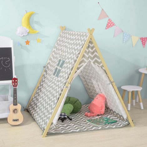 SoBuy Gift Kids Teepee Children Play Tent Playhouse with Floor Mat OSS02-HG