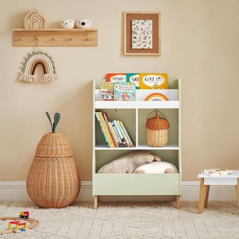 SoBuy Children Kids Bookcase Book Shelf Toy Shelf,KMB90-GR