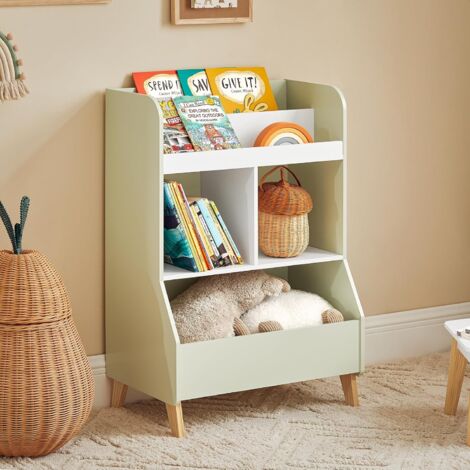 SoBuy Children Kids Bookcase Book Shelf Toy Shelf,KMB90-GR