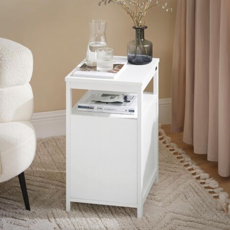 SoBuy Side Table End Table Bedside Table Night Stand,FBT117-W