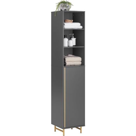 SoBuy Bathroom Tall Cabinet Tall Cupboard,BZR130-HG