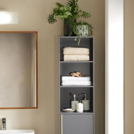 SoBuy Bathroom Tall Cabinet Tall Cupboard,BZR130-HG