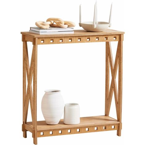 SoBuy Console Table Hall Table Side Table in Mortise and Tenon Structure,HFSB01-N