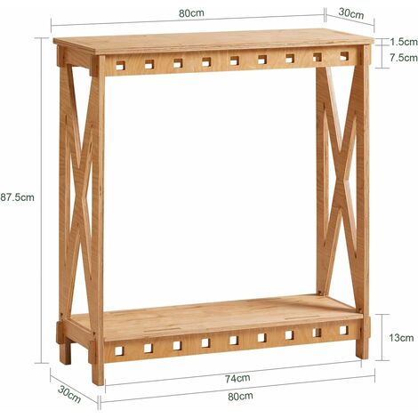 SoBuy Console Table Hall Table Side Table in Mortise and Tenon Structure,HFSB01-N