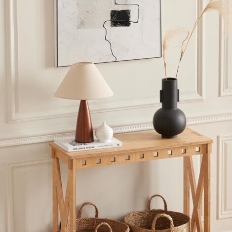 SoBuy Console Table Hall Table Side Table in Mortise and Tenon Structure,HFSB01-N