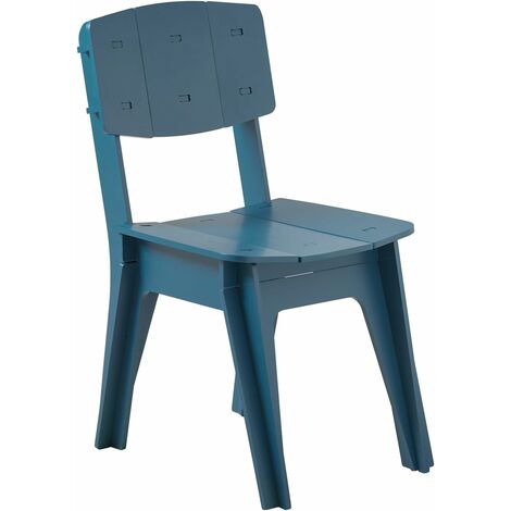 SoBuy Kitchen Chair Dining Chair Office Chair in Mortise and Tenon Structure,Blue,HFST01-B